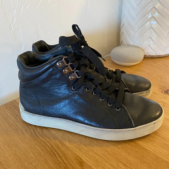 Rag & Bone Kent High Top Leather Sneakers Size 6 - Picture 1 of 11